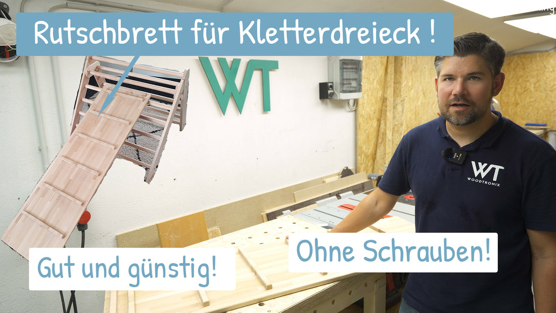 DIY Rutschbrett für Kletterdreieck! Mach's selbst und spar Dir die 100€!Weil es so einfach ist!